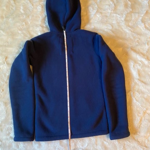 2/$40 Aeropostale Fleece Navy Blue Hoodie Ladies Juniors Size XS - Picture 9 of 10